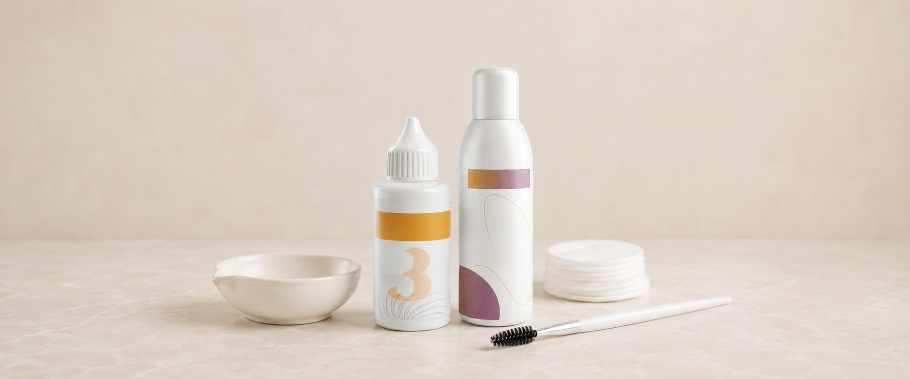 Intensive cream developer och tint remover med färgskål och appliceringsborste