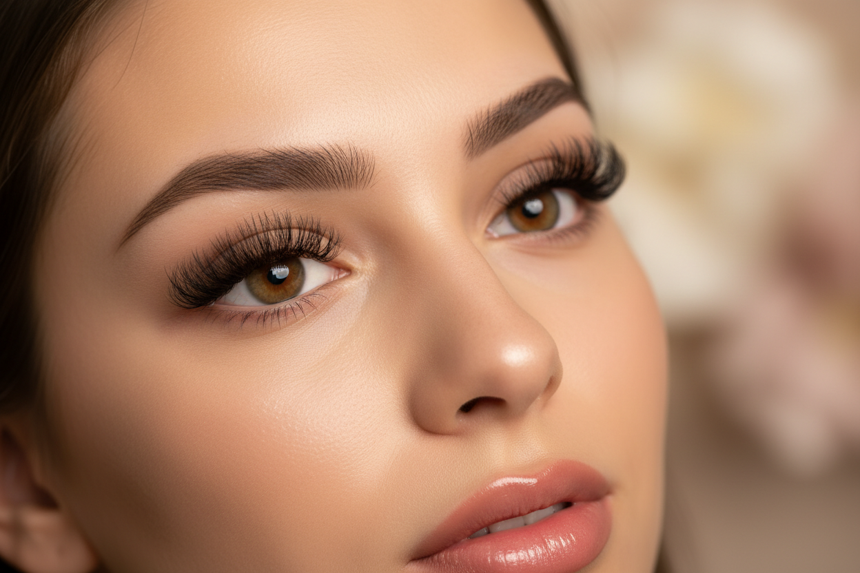 Fransförlänging med fransar (finns i C-böj, D-böj och olika längder) från Bellestore