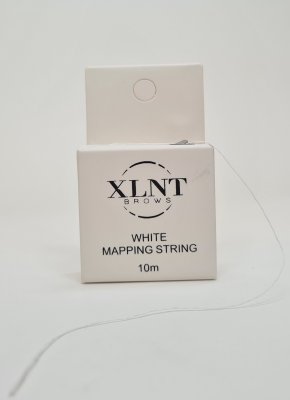 Bellestore mapping thread i vitt – förfärgad tråd för brynmallning vid microblading och PMU, 10 meter per låda.