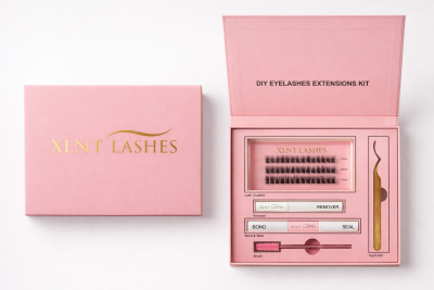Easy Lashes Startkit D-Böj DIY Rosa
