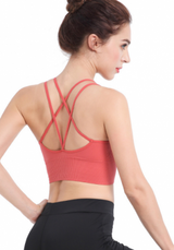 V-Back Sport BH / Hallonröd