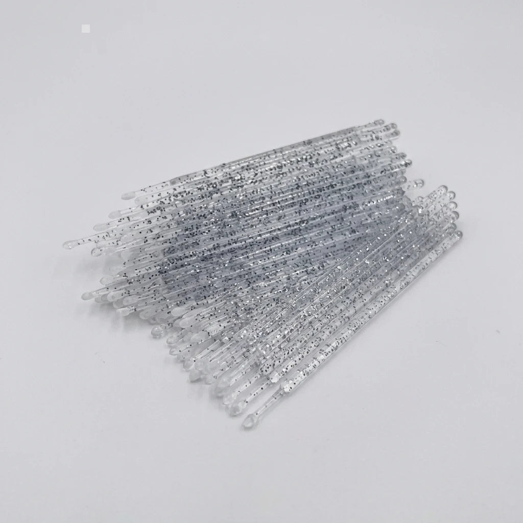 Microborste 100pack Svart Glitter