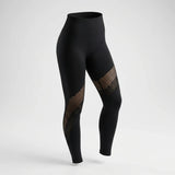 Contour Mesh Tights, Svart