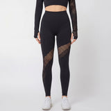 Contour Mesh Tights / Svart