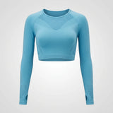 Mesh Crop Top / Blå