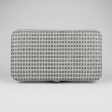 Pincett Fodral Randig "Silver glitter"