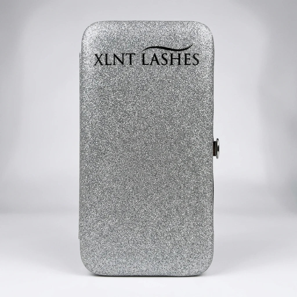 Pincett Fodral Silver glitter
