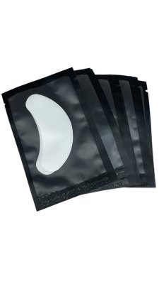 Lint free eyepads i cresent-form, luddfria gelpads för fransförlängning, 50-pack från Bellestore
