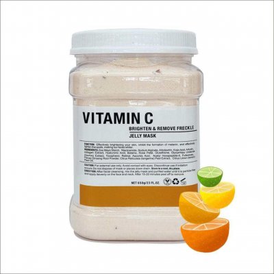 Bellestore Jelly Mask Vitamin C 650g – pulvermask för återfuktande och uppljusande ansiktsbehandling