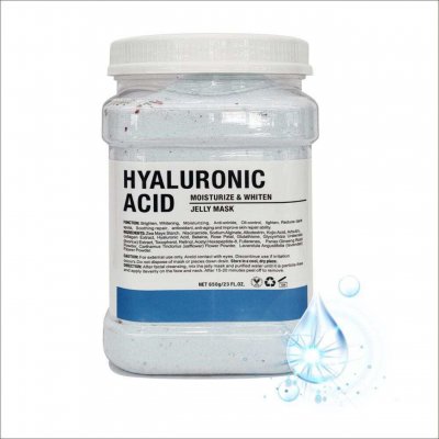 Bellestore Jelly Mask Hyaluron 650g – pulvermask med hyaluronsyra för återfuktande ansiktsbehandling