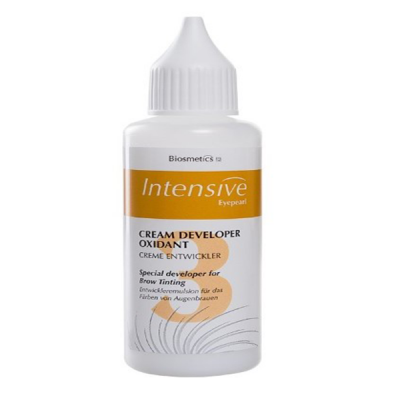Intensive 3% Cream Developer 50ml oxidant för frans- och brynfärgning i vit flaska