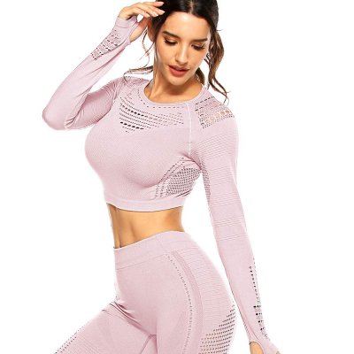 Mesh Crop Top, Puderrosa