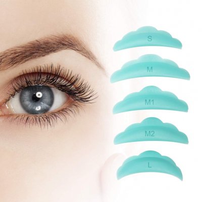 Mintgröna silikonspolar Moln för lash lift i 5 storlekar S, M, M1, M2 och L från Bellestore.