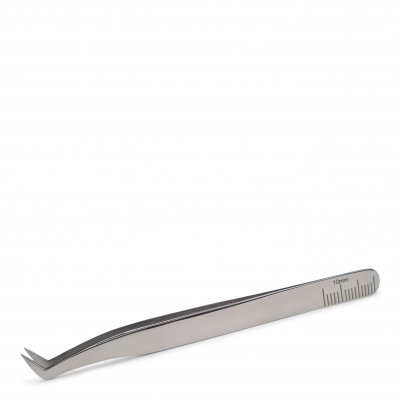 ALLURING XL-260 L-Shape pincett med smal näbb och linjal på baksidan för fransförlängning