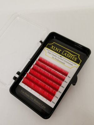 Röda Volymfransar D-Böj 0,07 x MIX 7-12mm